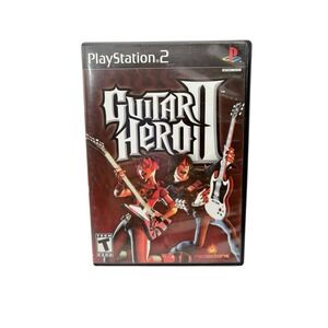 Guitar Hero II PS2 PlayStation 2 Complete CIB Tested Blacklabel Redoctane Manual